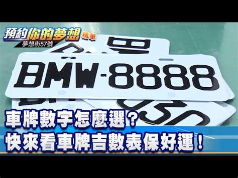 車牌 吉利數字|車牌數字吉凶指南：選出最旺你的好車牌號碼 